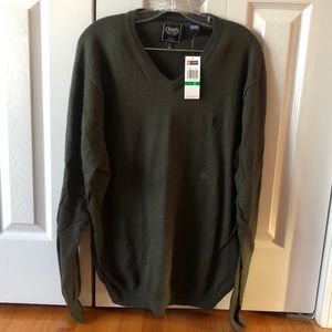 Chap’s Men’s Army Green Sweater